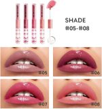 ⁦NALACAL Lip Gloss Set, 4 Pcs Makeup Lip Gloss, Long Lasting Lip Shine, Lipsticks For Women Long Lasting, Double Ended Clear Lip, High Pigment Liquid Lipstick, Cosmetics Glaze Lip⁩ - الصورة ⁦2⁩