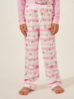 ⁦Styli Girls Graphic Print Long Sleeve T-Shirt & Pyjama Set⁩ - الصورة ⁦5⁩