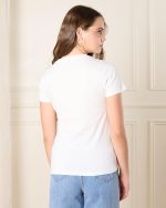 ⁦REDTAG Senior Girls Rose Print T-Shirt⁩ - الصورة ⁦3⁩