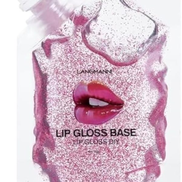 Langmanni: New DIY Transparent Lip Gloss Base - Moisturizing and Nourishing! (50MLpink pearlescent)
