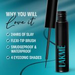 ⁦LAKMÉ Eyeconic Liquid Eyeliner, 4.5 ml, Black⁩ - الصورة ⁦5⁩