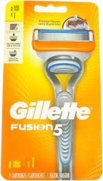⁦Gillette Fusion 5 Men's Razor + 2-Cartridges (3 Pack)⁩ - الصورة ⁦4⁩