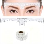 ⁦50 PCS Eyebrow Ruler Stencils for Microblading, Disposable Brow Ruler Sticker, Microblading Adhesive Eyebrow Measurement Stencil for Tattooing - brow Makeup Tools⁩ - الصورة ⁦2⁩