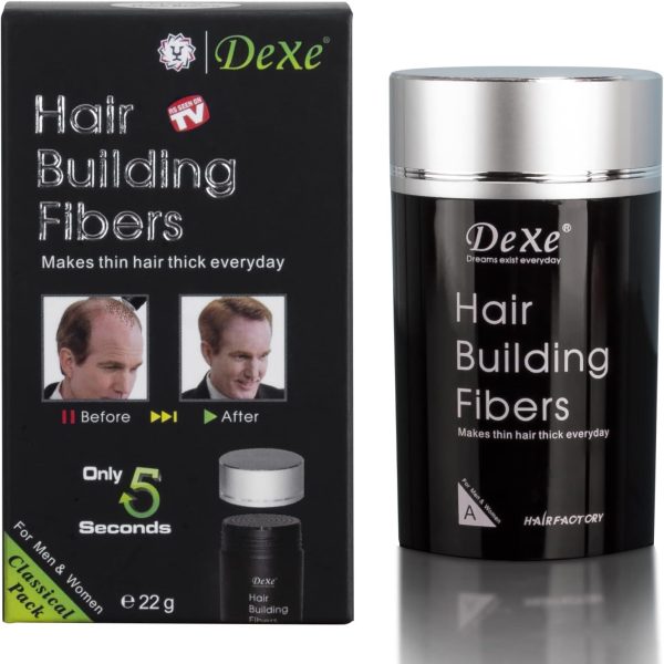DEXE Building Fibers 22 gm , Dark Brown
