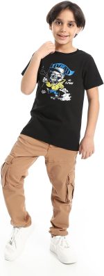 ⁦Andora Boys Short Sleeve Shirt Round Neck Printed Short Sleeve⁩ - الصورة ⁦5⁩