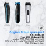 ⁦Anakel Home Replacement Head for Men's Electric Shaver 81634460 Compatible with Braun Multi Grooming Body Shaver MGK3080, 5515, 5541 and 5544⁩ - الصورة ⁦6⁩