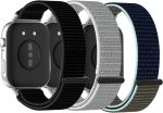 3 Packs Nylon Replacement Band Compatible with HUAWEI WATCH FIT 4/ HUAWEI WATCH FIT4 Pro Smartwatch - Skin-Friendly Wristbands