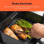 ⁦Nutricook Air Fryer 3 Vision with Clear Window and Internal Light by Caliber Brands, 5.7L, Air Fry, Roast, Bake, Dehydrate & Reheat, 6 Presets, AF357V, Black, 1700 Watts, 2 Year Warranty⁩ - الصورة ⁦8⁩