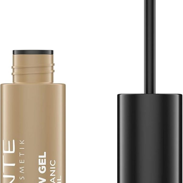 Sante Naturkosmetik Tinted Eyebrow Gel 01 Blondie, Liquid Eyebrow Mascara for Light Eyebrow Colour, Shapes Brows & Fills Gaps Vegan, 3.5 ml