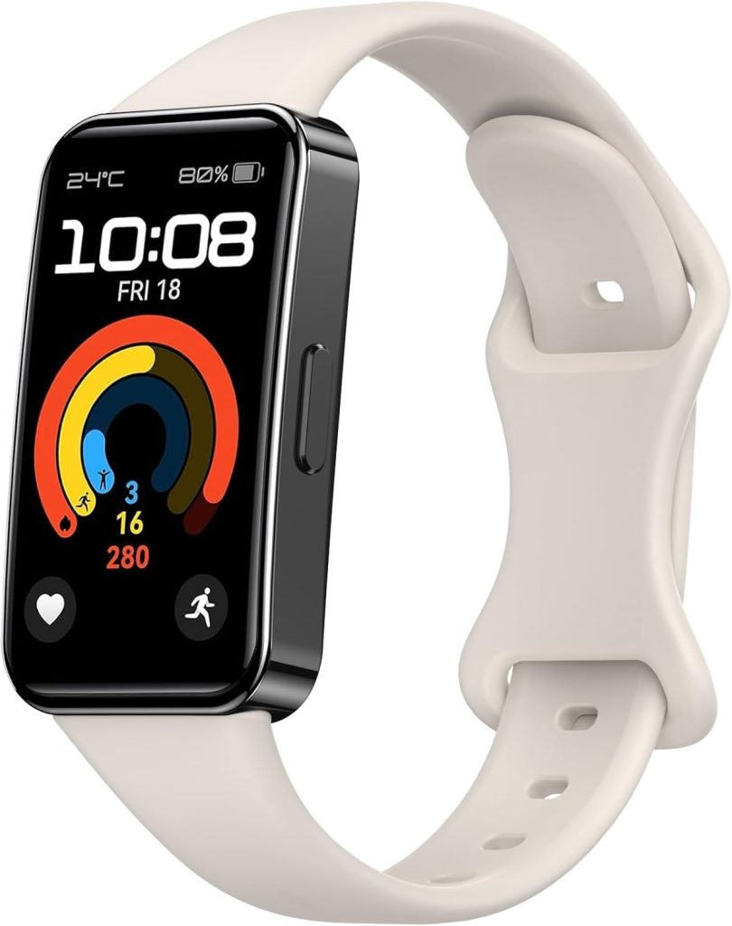 Silicone Strap for Huawei Band 10/9/8 Smartwatch, Adjustable Waterproof Sports Replacement Wristbands for Huawei Band 10/9/8