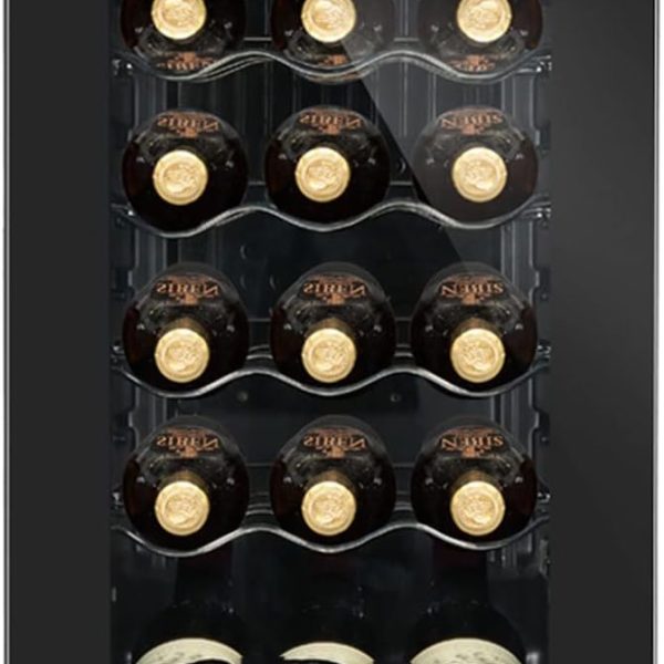 Avcbno Wine cooler 52L Transparent Roll Sheet Glass Compressor Door Closet Wine Fridge Freezer