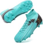 ⁦Soccer shoes Unisex for Adults and Youth Non Slip Breathable Comfortable Good Fit High Traction Durable FG Cleats Ideal for Soccer Practice and Matches⁩ - الصورة ⁦3⁩
