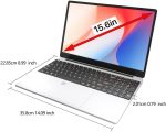 ⁦XISEZIUO 15.6" Business Laptop, 16GB RAM 512GB SSD, Processor N95 Quad-Core (Up to 3.4GHz), Backlit Keyboard, Fingerprint, WiFi 5, Windows 11 Laptop, 2-Year Warranty⁩ - الصورة ⁦6⁩
