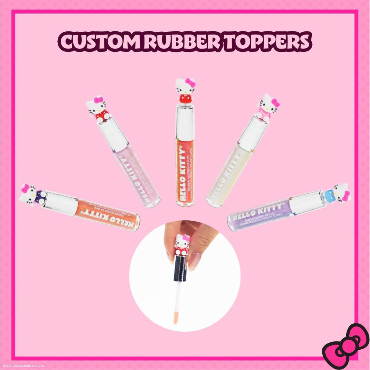 ⁦Hello Kitty 10 Piece Plant Based Lip Gloss, Girls Party Favors, First Makeup Set for Girl, Perfect for Parties, Sleepovers, and Birthday Gifts, Ages 3+, by Townley Girl⁩ - الصورة ⁦4⁩