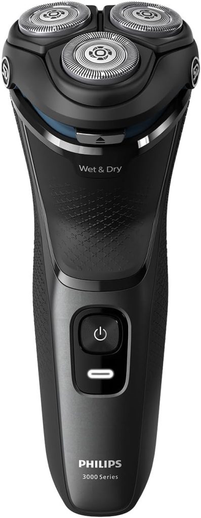 Philips Electric Shaver 3000 Series - Wet & Dry Electric Shaver for Men with SkinProtect Technology in Dark Moon, Pop-up Beard Trimmer, Cordless Shaver (Model S3145/00)