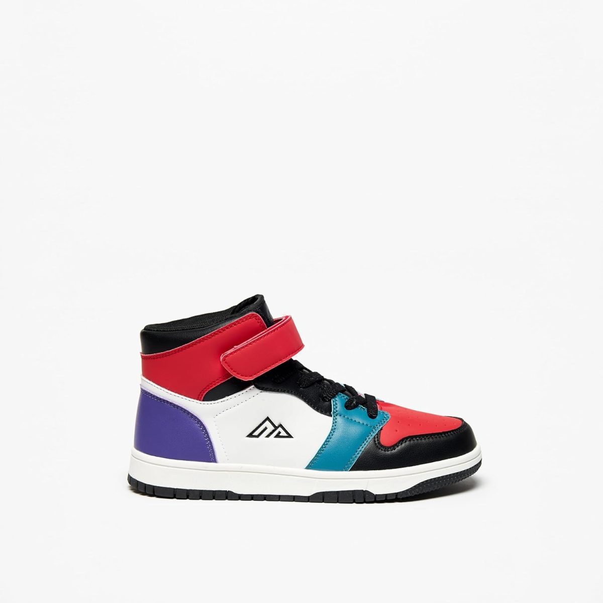 ⁦Oaklan By Shoexpress Boy's Oaklan By Shoexpress Panelled High-Top Sneakers With Hook And Loop Closure⁩ - الصورة ⁦3⁩