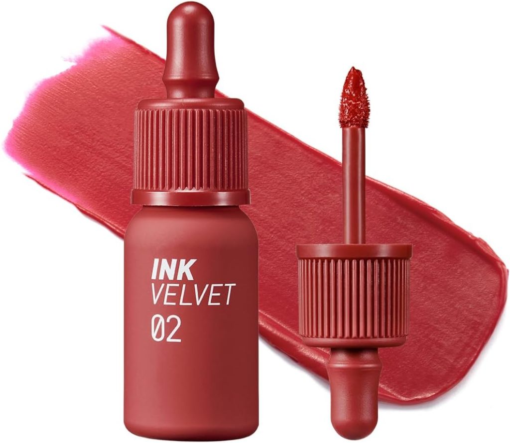 CLIO Peripera Ink the Velvet Lip Tint, High Pigment Color, Longwear, Weightless, Not Animal Tested, Gluten-Free, Paraben-Free (002 CELEB DEEP ROSE)