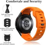 ⁦Heavy Duty Silicone Gapless Band for Galaxy Watch Band 7 FE 6 5 4 4 44mm 40mm/Galaxy Watch 6 Classic Band 47mm 43mm/Watch 5 Pro 45mm/Watch 4 Classic 46mm 42mm, Strap⁩ - الصورة ⁦4⁩