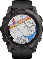 ⁦GARMIN FENIX 7X PRO - SAPPHIRE SOLAR EDITION- CARBON GRAY DLC TITANIUM WITH BLACK BAND⁩ - الصورة ⁦7⁩