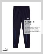 ⁦PUMA Boys' Pants Set - 2 Piece Tricot Athletic Zip Up Jacket Sweatshirt and Active Jogger Pants - Boys Activewear Set (4-16), Size⁩ - الصورة ⁦5⁩