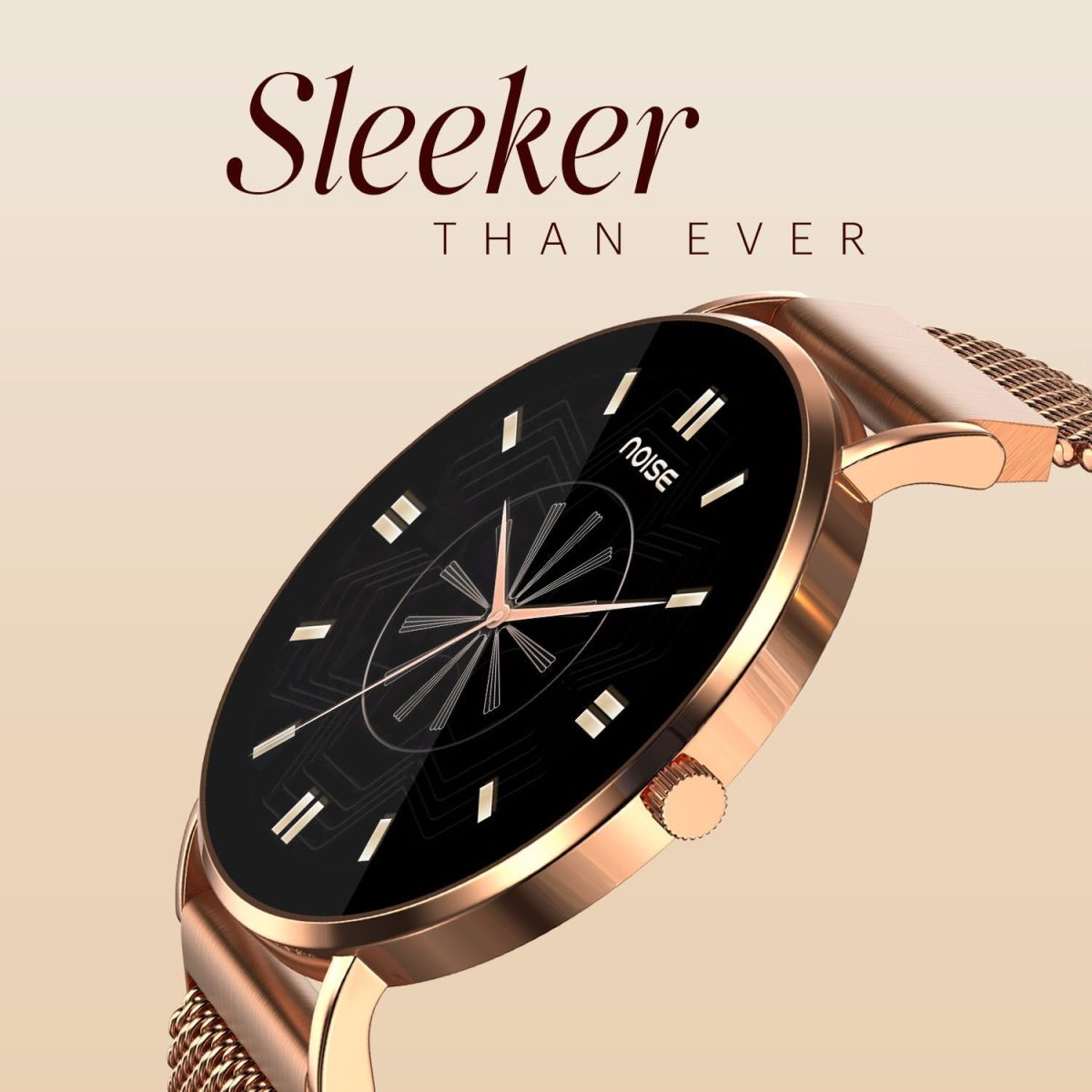 ⁦Noise Diva 2 Fashion Smart Watch for Women - Sleekest Dial, 36mm AMOLED Display, Improved Female Cycle Tracker, BT Calling, Sleep Tracking, AI Voice Assistant, Password Protection-Rose Link⁩ - الصورة ⁦6⁩