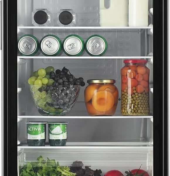 D LC Mini Beverage Refrigerator 90L, 55W Black DLC-32490B