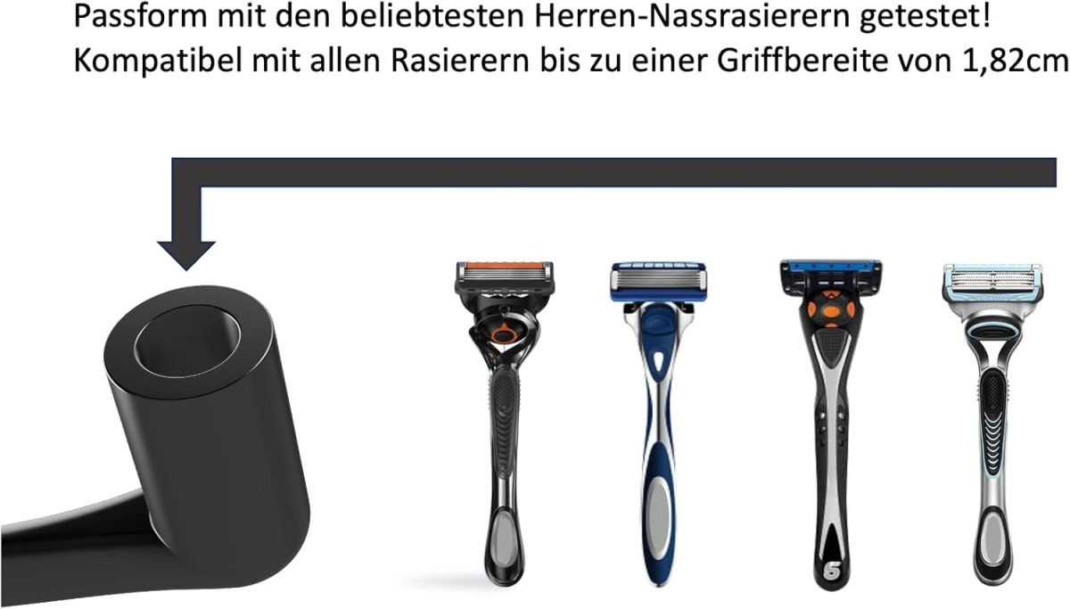 ⁦Back Razor Aid - Men - Ergonomic - Back Shaving Extension - Compact - Travel-friendly - Extended - Back Shaving Men (26 cm - Long)⁩ - الصورة ⁦4⁩