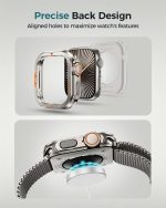 ⁦Metal Case for Apple Watch Series 10 46mm Men, AZONEE Shockproof Bumper Cover [Ultra Look Transformation] Stainless Steel Rugged Back Cover for iWatch Accessories⁩ - الصورة ⁦5⁩