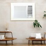 ⁦Generic Window Air Conditioner Frame Wooden Decor Elegant Matte White Easy to Clean and Install (Living Room, Bedroom, Home Office)⁩ - الصورة ⁦4⁩