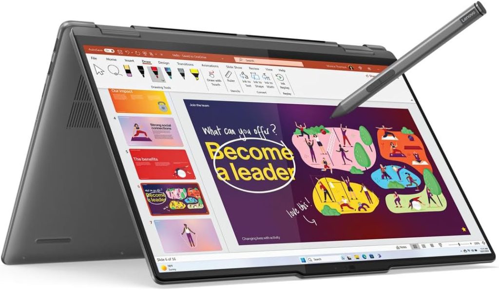 Lenovo Yoga 7 2-in-1 14IML9 AI PC, 14" WUXGA OLED Touch, Intel Core U5-125H, 16GB RAM, 512GB SSD, Intel NPU, Integrated Arc GPU, Bcklit Eng-Ar KB, Win11, Storm Grey [83DJ000PAX] + 2Yr Premium Care