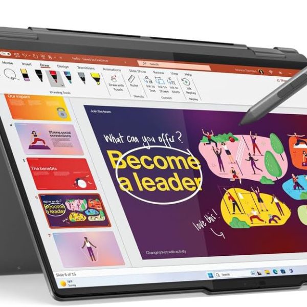 Lenovo Yoga 7 2-in-1 14IML9 AI PC, 14" WUXGA OLED Touch, Intel Core U5-125H, 16GB RAM, 512GB SSD, Intel NPU, Integrated Arc GPU, Bcklit Eng-Ar KB, Win11, Storm Grey [83DJ000PAX] + 2Yr Premium Care