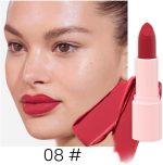 ⁦HappyoH 3 Colors Matte Red Lipstick Pack Set,Long Lasting 24 Hour Waterproof Velvet Nonstick Cup Lipgloss Dark Ruby Red Lip Stain Pigmented Lip Makeup Quality Professional Gift Sets⁩ - الصورة ⁦2⁩