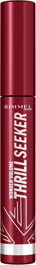 ⁦Rimmel London Thrill Seeker Mascara, Liquid Specialty Volumizing Extreme Black 001, 8 ml,⁩ - الصورة ⁦4⁩