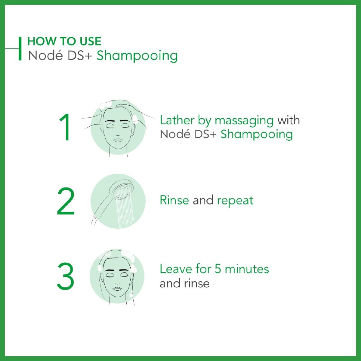 ⁦Bioderma Node DS+ Shampooing Cream Ani-Dandruff Intense Shampoo 125ml⁩ - الصورة ⁦2⁩