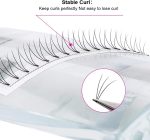 ⁦FADLASH Premade Volume Eyelash Extensions 3D Lash Extensions 8~20mm C/D Curl Premade Fans Cluster Individual Lashes by (3D-0.10-C, 8~14mm mixed tray)⁩ - الصورة ⁦4⁩