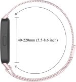 ⁦Metal Bands for Samsung Galaxy Fit 3 Strap, Adjustable Stainless Steel Strap with Magnetic Buckle for SAMSUNG Galaxy FIT 3 SM-R390 Smartwatch Strap Women&Men⁩ - الصورة ⁦4⁩