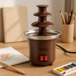 ⁦FITTO Three Layer Chocolate Fountain – Melting Machine with Heating Function, Chocolate Fondue Tempering Machine for Party & Household Use⁩ - الصورة ⁦2⁩