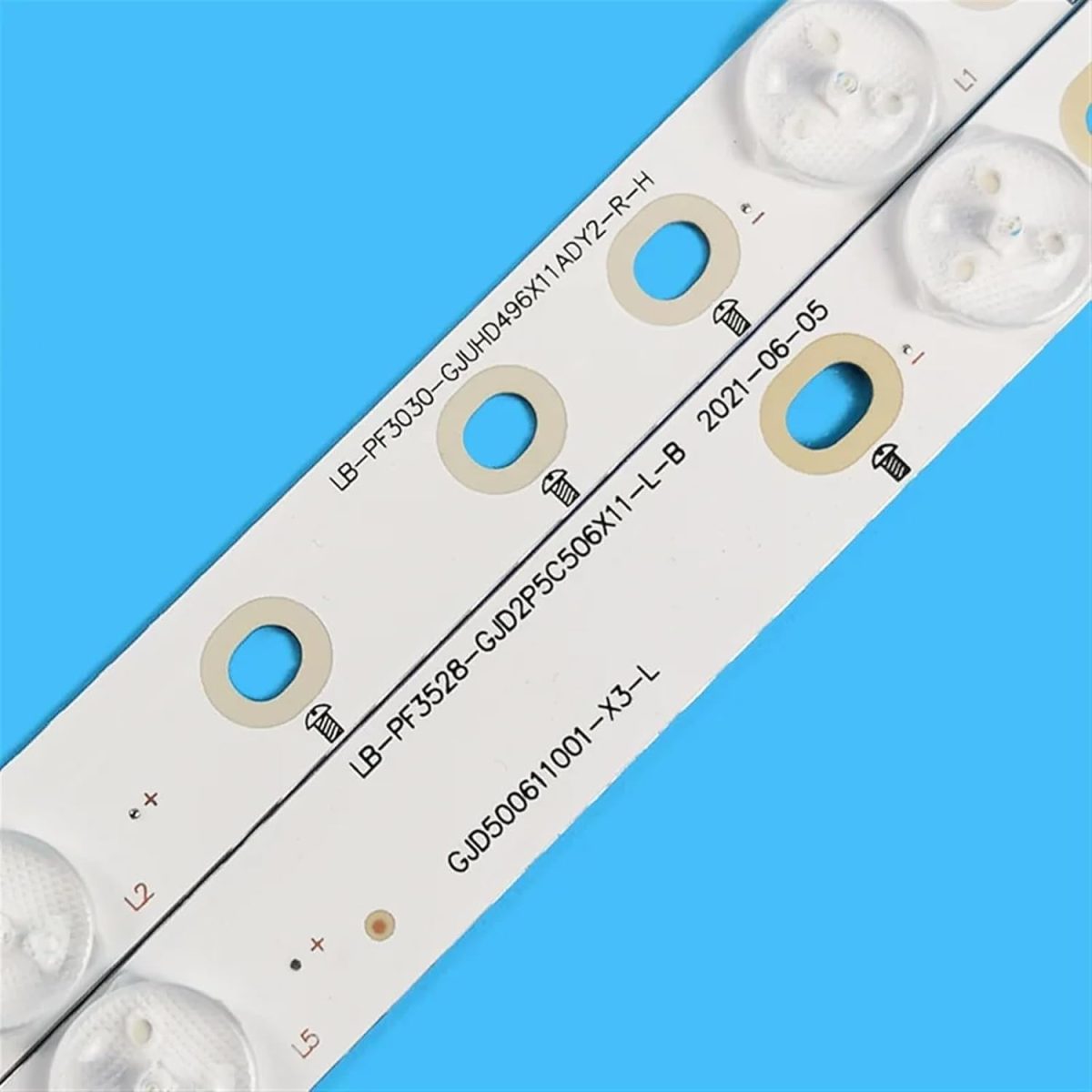 ⁦TILLOJJ LED Backlight strip for A.O/C 50" TV LD50V02S LB-PF3528-GJD2P5C506X11 R L H B TPT500J1-HVN07 50PFF5655/T3 T5002S⁩ - الصورة ⁦3⁩