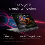 ⁦Lenovo Yoga 7 2-in-1 14IML9 AI PC, 14" WUXGA OLED Touch, Intel Core U5-125H, 16GB RAM, 512GB SSD, Intel NPU, Integrated Arc GPU, Bcklit Eng-Ar KB, Win11, Storm Grey [83DJ000PAX] + 2Yr Premium Care⁩ - الصورة ⁦11⁩