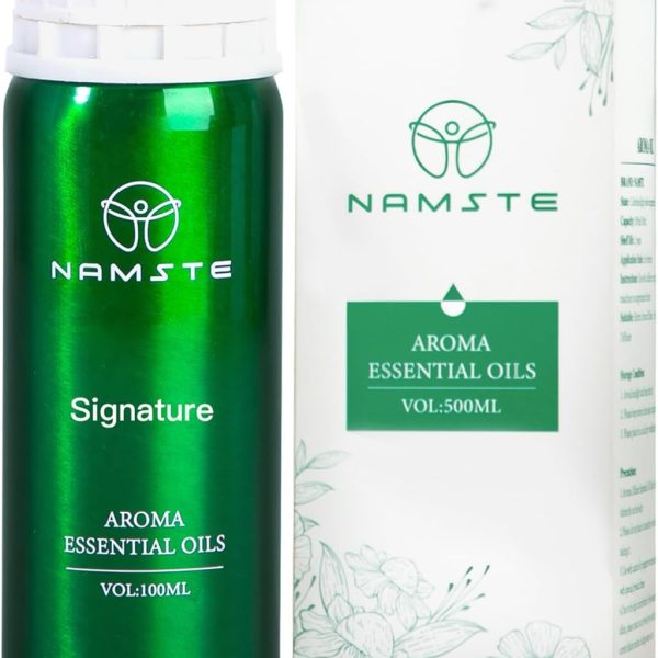 NAMSTE Aroma Essential Oil, 100ml Signature Collection Scents Diffuser Oil, 100% Pure Natural Essential Oils, Blend of Matricaria, Apple, Sandalwood for Home Aroma Device