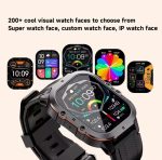 ⁦Smart Watch for Men/Women with Bluetooth Call, HD Touch Screen, Health Fitness Tracker, Heart Rate Monitor,100+ Sports Mode - Wireless charging for iOS/Andriod Green⁩ - الصورة ⁦5⁩