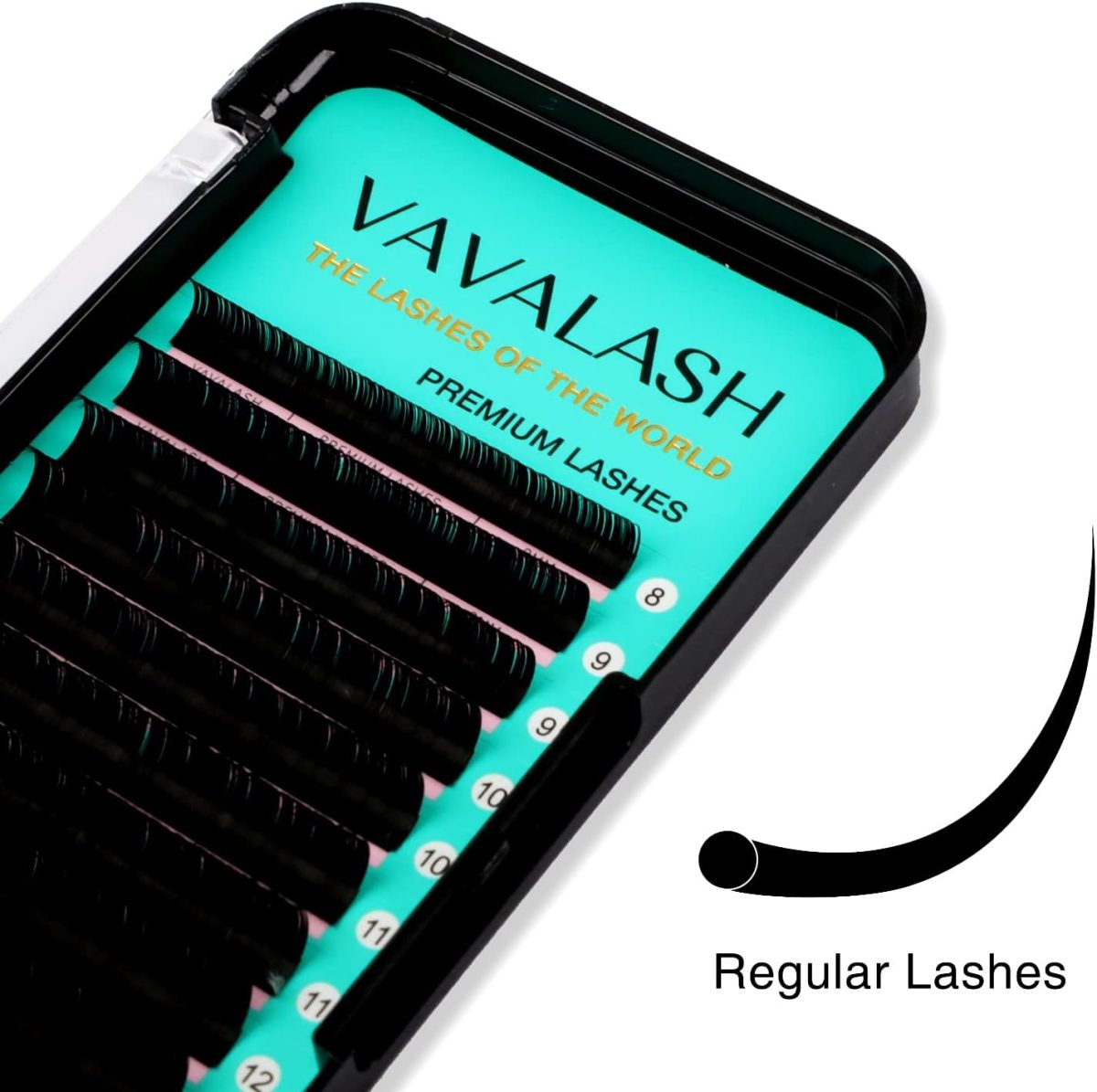 ⁦Eyelash Extensions 0.05 C CC D DD J B L Curl 8-14mm Lash Extensions Supplies Individual Lashes Premium Silk Volume & Classic Lash Soft Matte Dark Professional Eyelashes Extension (0.05-CC-8-14 Mixed)⁩ - الصورة ⁦5⁩