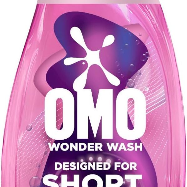 OMO Wonder Wash Liquid Laundry Detergent, Ultra Care, for Short Cycles, Stain Removal in 15 Minutes, 1480ml