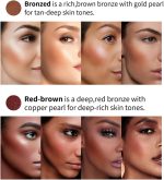 ⁦L&Wen Face Contour Cream, Natural Matte Waterproof Long Lasting Luminous Bronzer Cream, Face Contour Illuminator Makeup, Smooth Face Contouring Highlighter Liquid Stick Warm Brown⁩ - الصورة ⁦7⁩