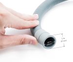 ⁦Washing Machine Drain Hose,Universal Drain Hose Extension Kit for Washer, Dishwasher Flexible Discharge Hose, With 1 Adapter 4 Hose Clamps 1 U-Bend Hose Holder (2M)⁩ - الصورة ⁦3⁩