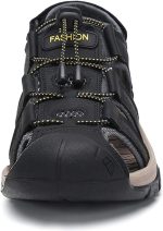 ⁦FLARUT Men's Sport Sandals Outdoor Hiking Sandals Closed Toe Athletic Lightweight Trail Walking Casual Sandals Water Shoes⁩ - الصورة ⁦2⁩