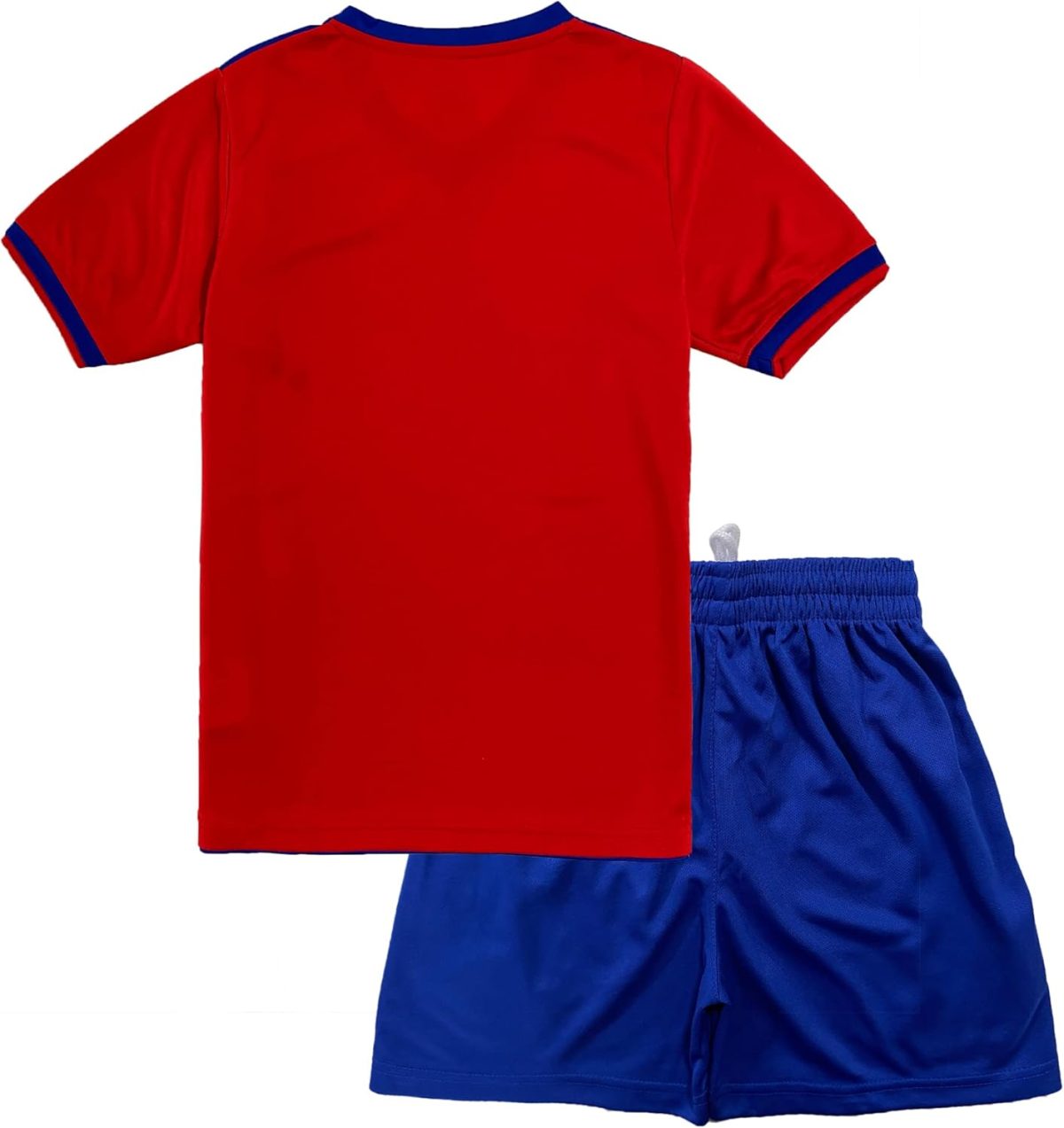 ⁦Mouniubull Boys Quick Dry Short Sleeve T-shirt and Mesh Shorts Soccer Set-H⁩ - الصورة ⁦2⁩