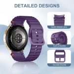 ⁦Upeak Sport Strap Compatible with Samsung Watch Strap 7 6 5 4 40mm 44mm - Galaxy Watch 6 4 Classic 5 Pro 45mm, 20mm Soft Silicone Band for Men Women⁩ - الصورة ⁦4⁩