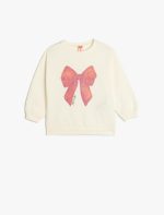 ⁦KOTON Girls 5SMG10081AK010 Long Sleeve Sweat⁩ - الصورة ⁦2⁩