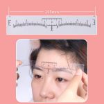 ⁦50 PCS Eyebrow Ruler Stencils for Microblading, Disposable Brow Ruler Sticker, Microblading Adhesive Eyebrow Measurement Stencil for Tattooing - brow Makeup Tools⁩ - الصورة ⁦3⁩